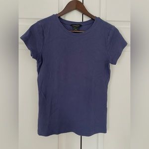 Club Monaco Cap Sleeve Ribbed Tee